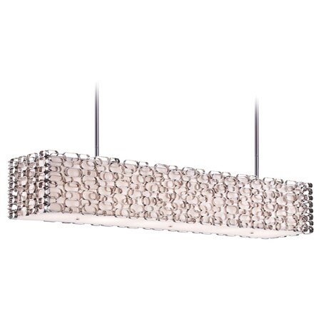 Avenue Lighting Ventura Blvd. Collection Metal Oval Pattern Rectangle Hanging Fixture HF1700-PN